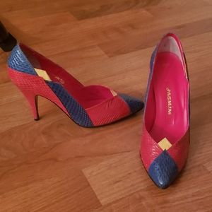 Jasmin snakeskin heels